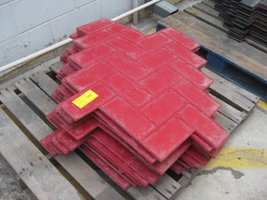 Concrete Stamps 4"x6" Herring bone red