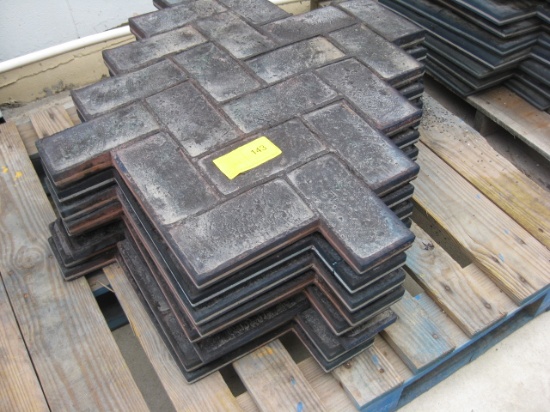 Concrete Stamps 4"x6" Herring bone Black