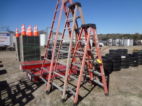 Werner Fiberglass Step Ladders 6, 8, 10