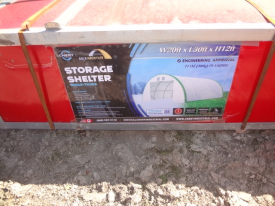 Storage Shelter 20'wx30'Lx12'H New