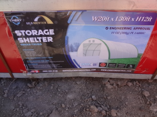 Storage Shelter 20'wx30'Lx12'H New