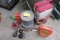 Small Ice Chests Minnow Buckets and Weights