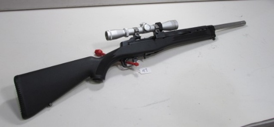 Sturm Ruger 5.56 NATO Cal Semi Auto Rifle Fluted Barrel  SN# 582-52206 with Leupold Scope