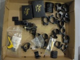 Misc Scope and Rifle sights brackets box lot