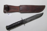 Ka-Bar Combat Knife Marked USMC 6-3/4