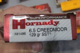 Hornady 6.5 Creedmoor 129 Grain 87 Rounds