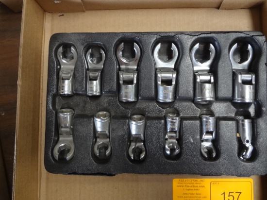 OEM CR-V Flex Head Crows Foot Line Wrench Set 1/2" Drive 12 Piece Set