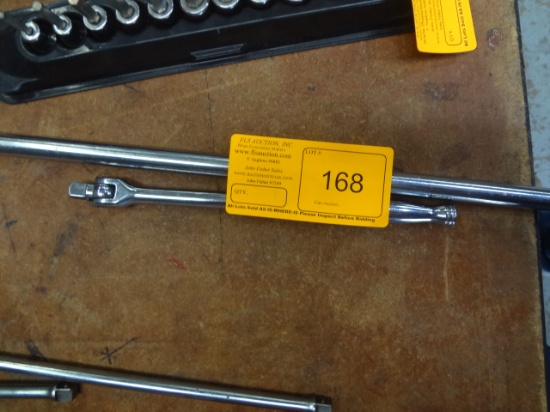 (2) Snap-on Breaker Bars 3/8" and 1/2"
