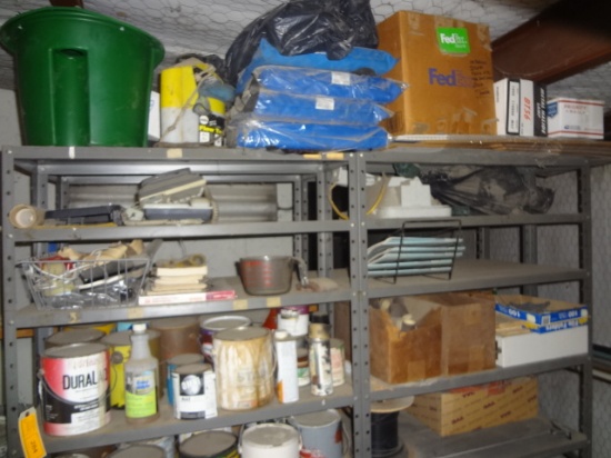 Shelf and Contents Chain Saw RV Awing