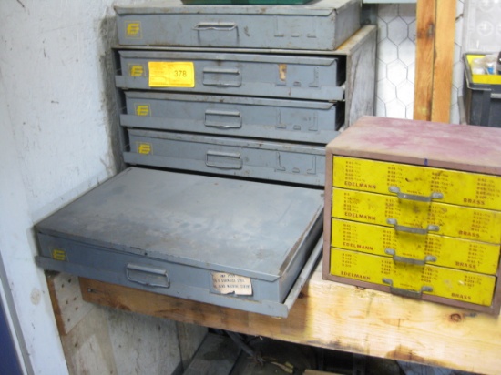 Metal Box Cabinet and contents 2 Tool Boxes and Electric Motor