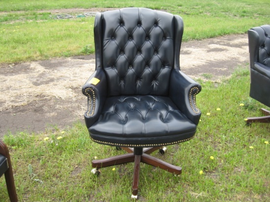 Blue over Stuffed Executive Chair