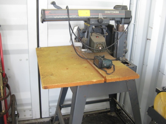 Craftsman 10" Radial arm saw with roller base
