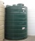 3000 Gallon Dark Green Above Ground Flat Bottom Tank Model TLV03000DG