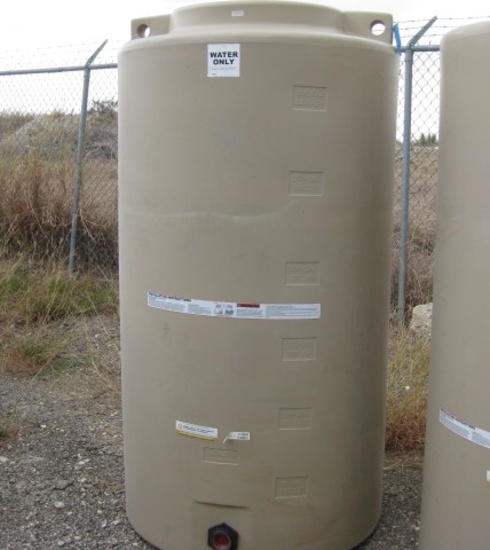 340 Gallon Beige Above Ground Flat Bottom Tank Model TLV00340BG