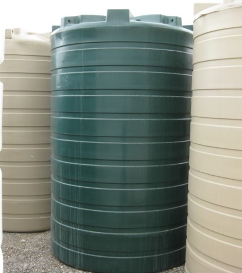 1100 Gallon Dark Green Above Ground Flat Bottom Tank Model TLV01100DG