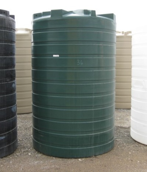 1100 Dark Green Above Ground Flat Bottom Tank Model TLV01100DG
