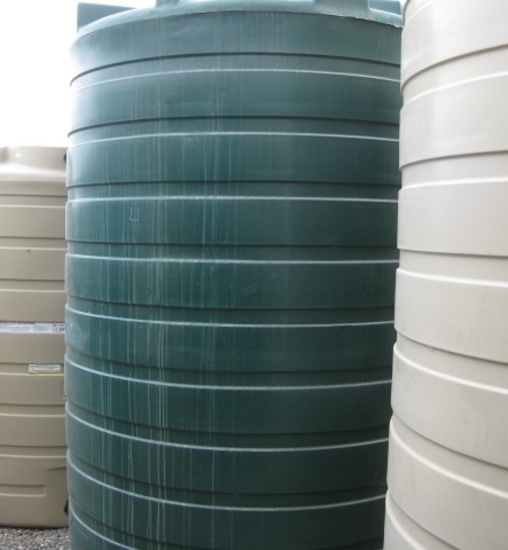 1100 Gallon Dark Green Above Gound Flat Bottom Tank Model TLV01100DG