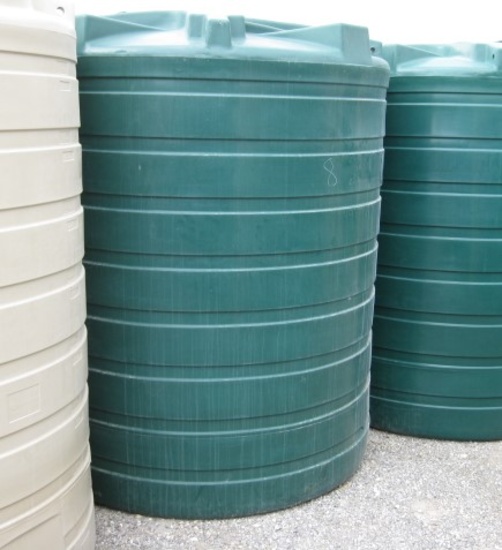 870 Gallon Dark Gree Above Ground Flat Bottom Tank Model TLV00870DG