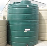 2500 Gallon Dark Green Above Ground Flat Bottom Tank Model TLV02500DG