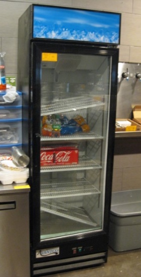 Acantco Model 178GDC15HCB Single Glass Door Reach-IN