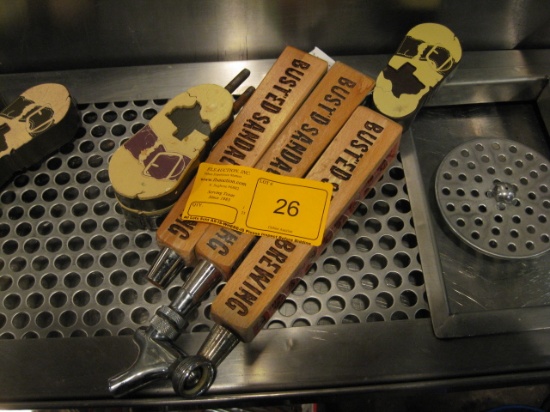3 Busted Sandal Brewing Tap Handles