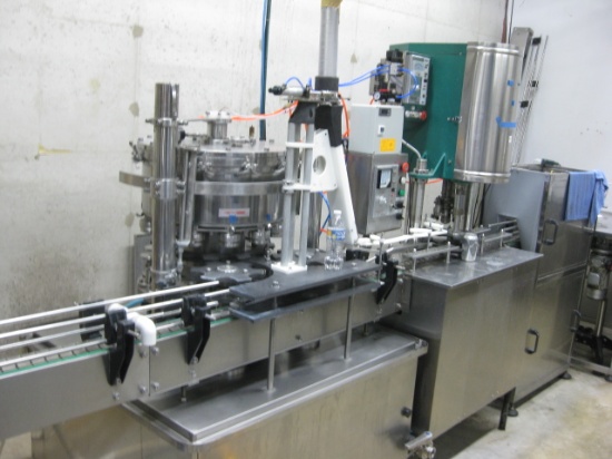 Automatic Beer Canning line. Can Feeder, 12 Can Aluminum Can Filling Machine, Can Sealer and Can was