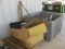 Gray Plastic Tote and Contents