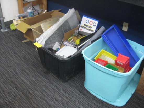 (4) Totes and Boxes misc. parts See Photos