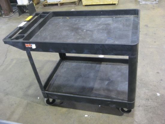 Black Plastic Inventory Cart