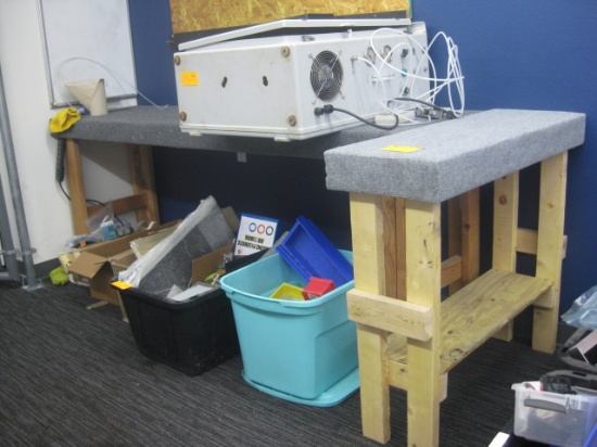 (8) Wooden Shop Tables