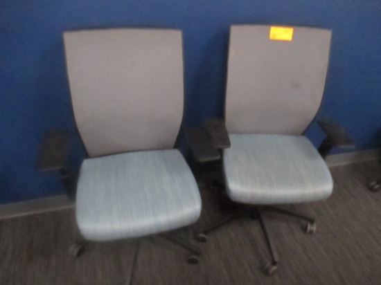 Mesh Back Blue Seat Task Chair 2X$