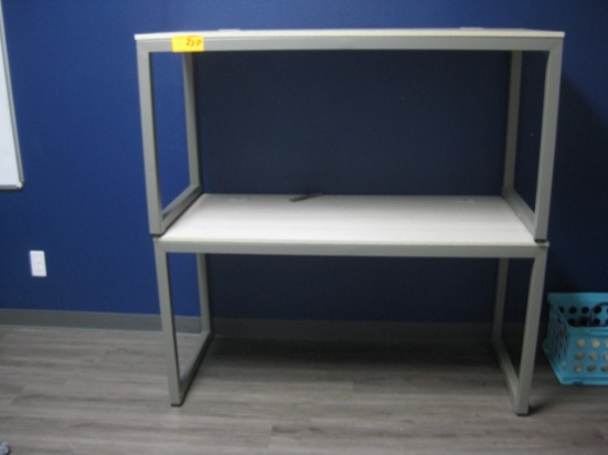 Formica Top Metal Base Office Table Contents not included 2X$