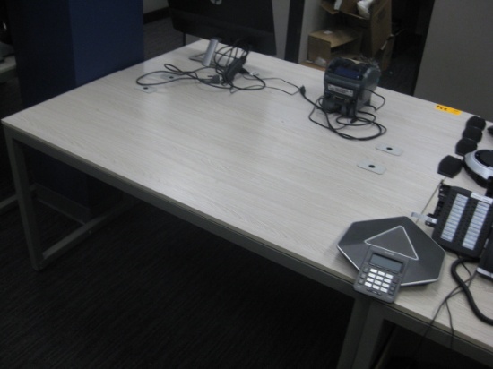 Formica Top Metal Base Office Table Contents not included 2X$