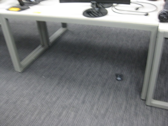 Formica Top Metal Base Office Table Contents not included 2X$