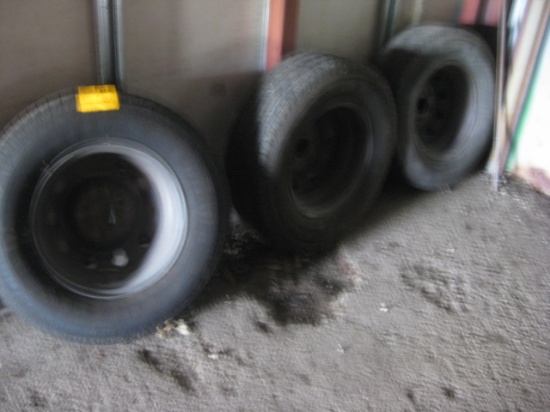 3 Used wheels and tires