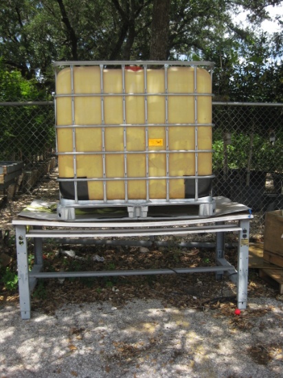 Tote and Wooden Table