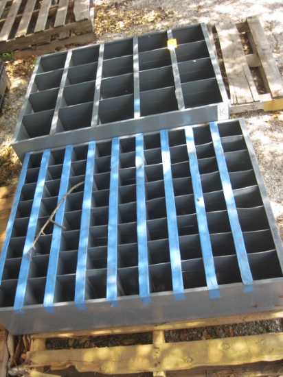 2 Metal Bolt Bins