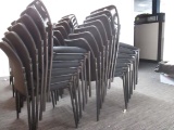 Black Stacking Chairs Guest Chairs Mesh Backl 12X$