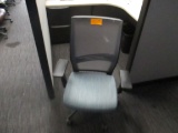 Mesh Back Blue Seat Task Chair