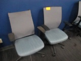 Mesh Back Blue Seat Task Chair 2X$