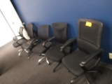 Black Mesh Back Task Chairs 5X$