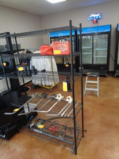 Black Metro Style Wire Shelving Unit Contents Not Included