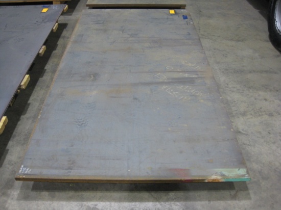 Steel Plate, 48 1/2" x 96" , 1.25"thick, HT#W3G775
