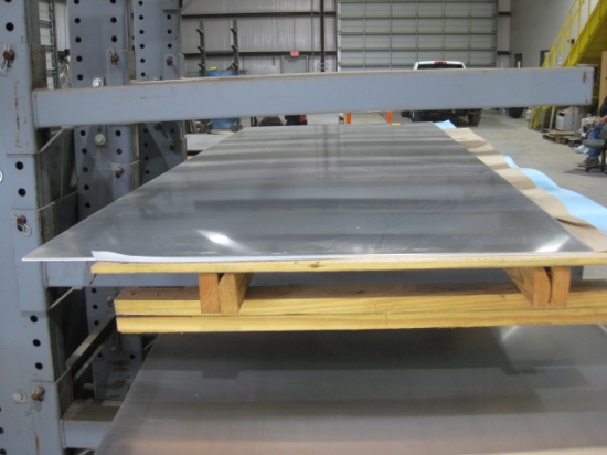 Aluminum sheet,  48" x 120" , 1/4" thickness ,25T10428