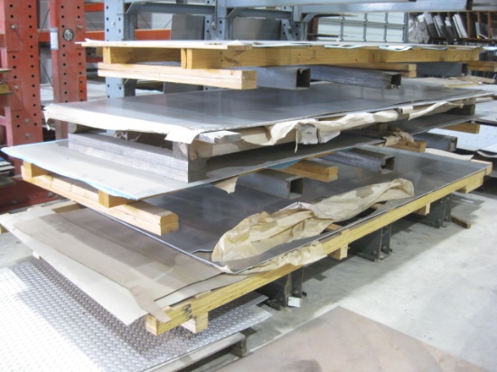 Three aluminum sheets: