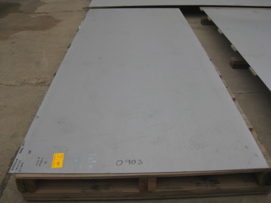 Stainless steel sheet, 48" x 120" , .183 gauge, #982508