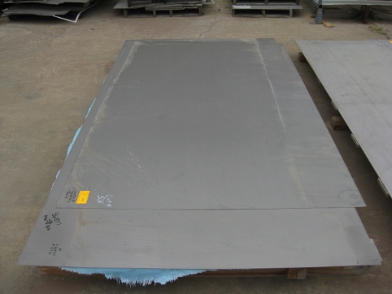 Stainless steel sheets: #1- 60" x 120" , #368772b #2- 60" x 97" , HT#542565