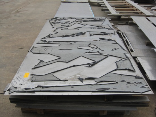 Stainless steel sheets: #1- 60" x 120" , 14-gauge, #333732b ,  60" x 120" , 14-gauge, #333732a ,