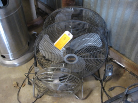 3-Shop fans: 2-18" and 1-12"