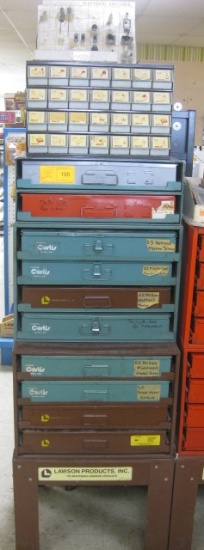 Curtis/ Lawson specialty Hardware cabinets Loaded see images for discription